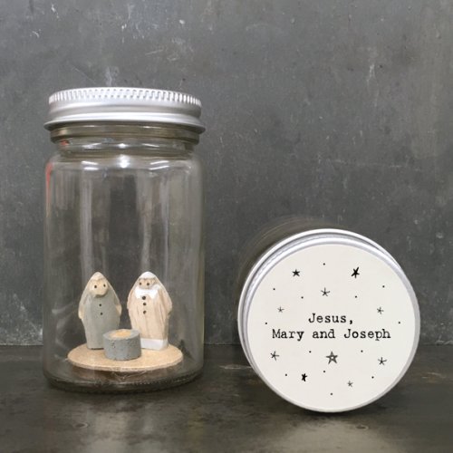 Jesus, Mary and Joseph In a Jar