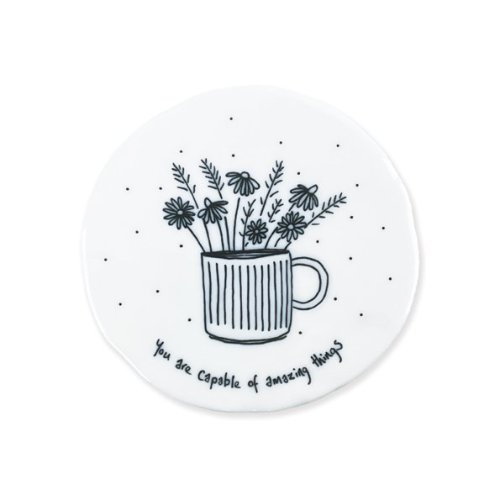You Are Capable Of Amazing Things Flowers Coaster