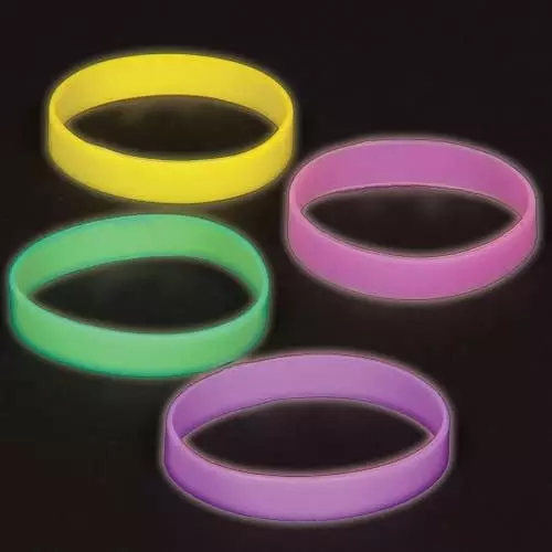 Glow in the Dark Wrist Bands - Pack of 10