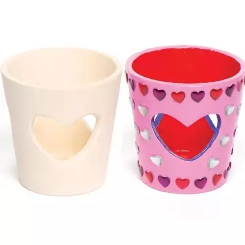 Heart Ceramic Tealight Holders - Pack of 4