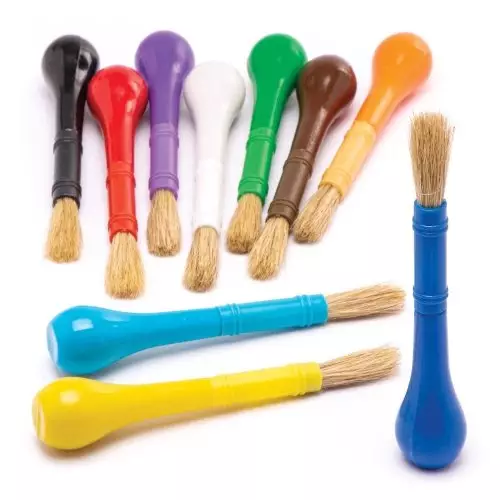 Easy-Grip Paint Brushes -  Pack of 10