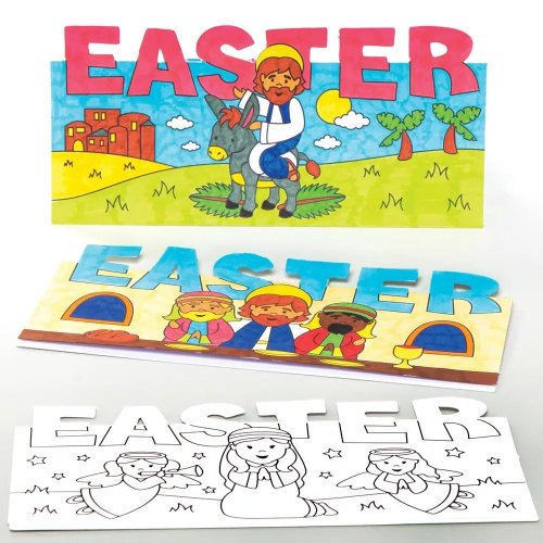 Holy Week Colour-in Pop-up Cards - Pack of 10