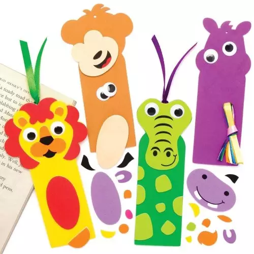 Jungle Animal Bookmark Kits  - Pack of 8