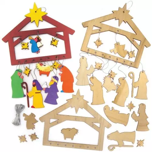 Nativity Wooden Mobile Kits - Pack of 2
