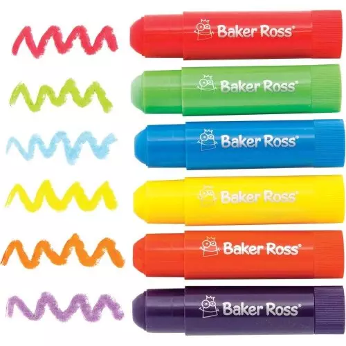 Rainbow Colours Solid Poster Paint Sticks - Pack of 6