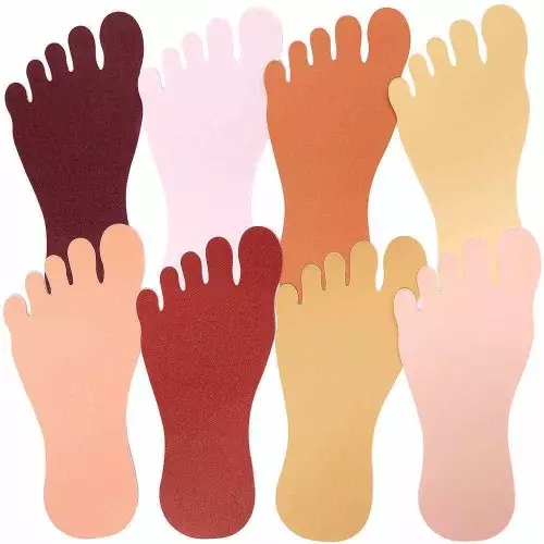 Skin Tone Feet Cut-Outs - Pack of 56