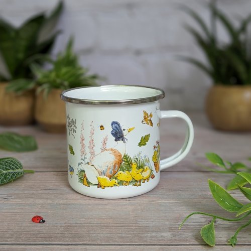 Enamel Mug - Peter Rabbit Pin Up Jemima Puddleduck