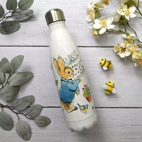 Hydration Bottle - Peter Rabbit Pin Up White