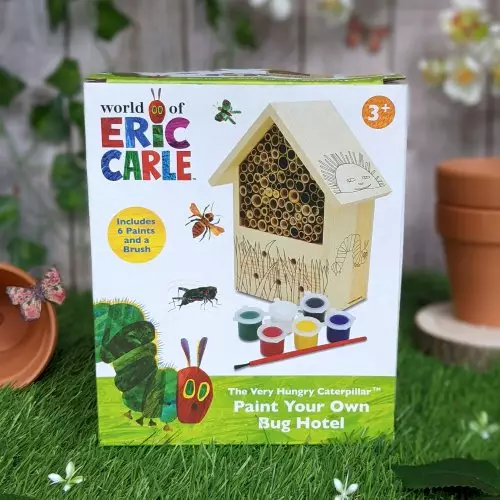Paint Your Own Bug Hotel - Very Hungry Caterpillar