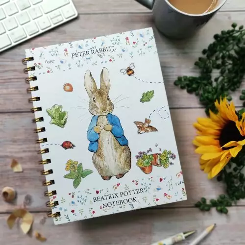 A5 Wiro Notebook With Dividers - World Of Potter - Peter Rabbit