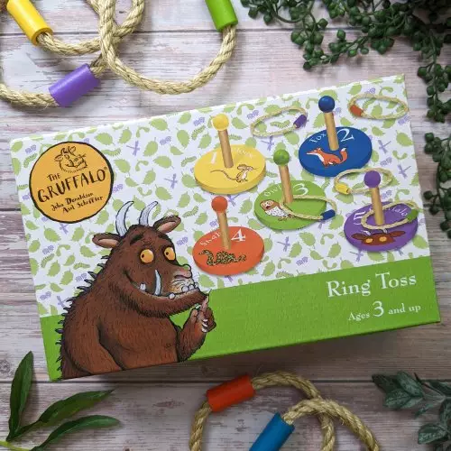 Wooden Ring Toss With Circle Base - Set Of 5 - Gruffalo