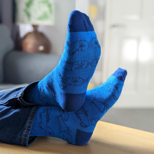 Enamel Mug & Socks - The Gentleman's Emporium Bike Blue