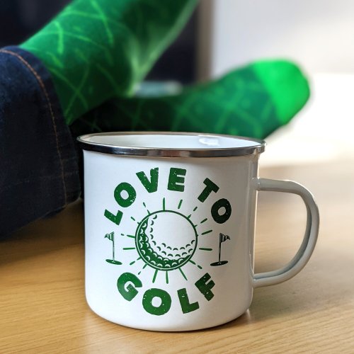 Enamel Mug & Socks - The Gentleman's Emporium Golf Green