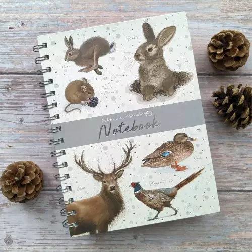 A5 Wiro Notebook With Dividers - Patricia Maccarthy  Countryside