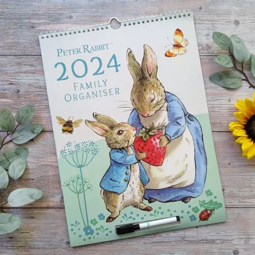 2024 Family Organisation Calendar - Peter Rabbit