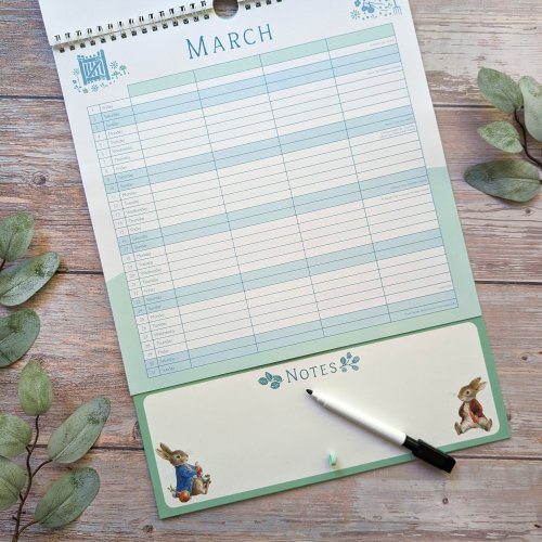2024 Family Organisation Calendar - Peter Rabbit