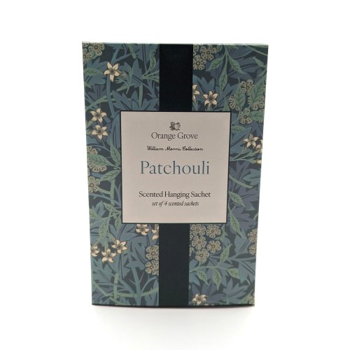 Scented Sachets (Patchouli) With Hook - William Morris Green