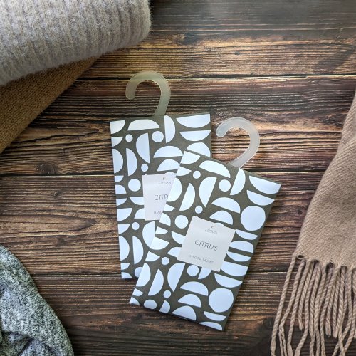 Scented Sachets (Citrus) With Hook - Green Geo
