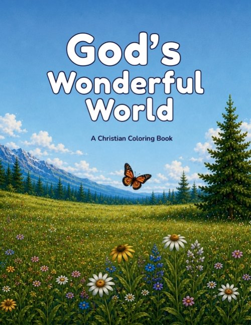 God's Wonderful World: A Christian Coloring Book: A Christian Coloring