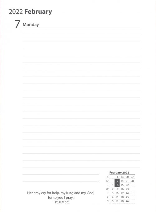 2022 Large Daily Planner: Brown