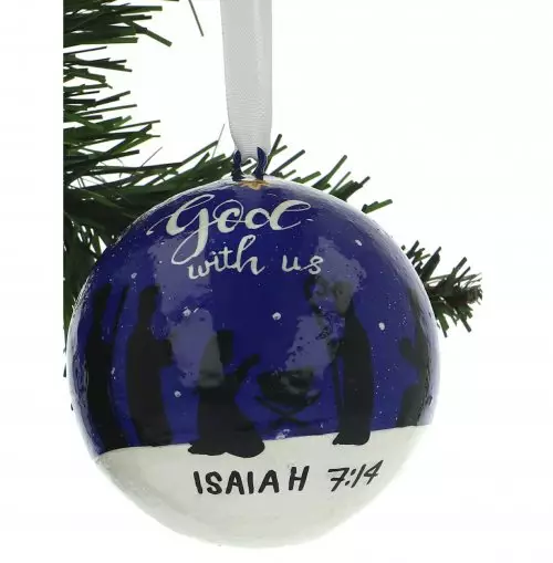 God with Us Large Bauble