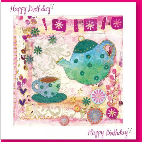 Birthday Teapot Greetings Card
