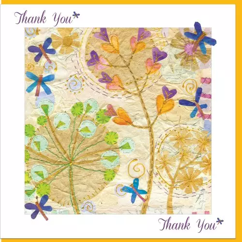 Thank You Flowers Greetings Card