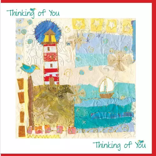 Stormy Day Thinking of you Greetings Card