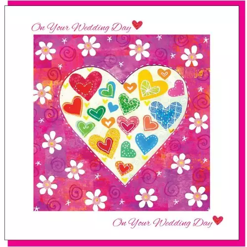 Heart wedding Greetings Card