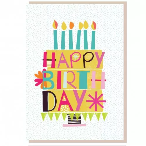 Happy birthday cake Greetings Card