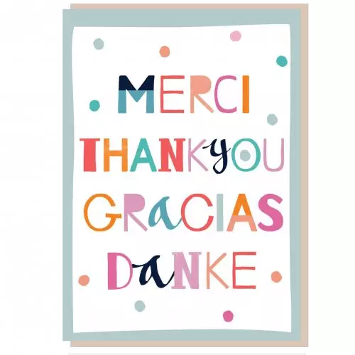 Thank you, Gracias Greetings Card
