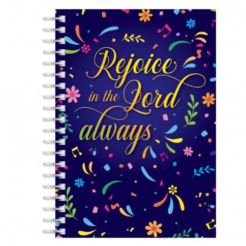 Rejoice in the Lord always A5 notebook