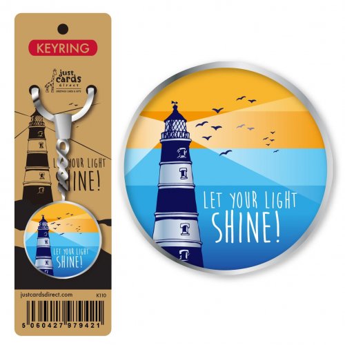 Let your light shine Keyring