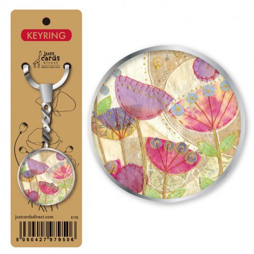 Poppies keyring