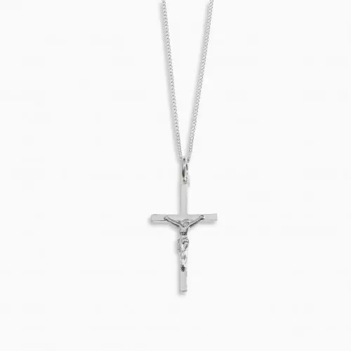 Silver Small Crucifix Pendant