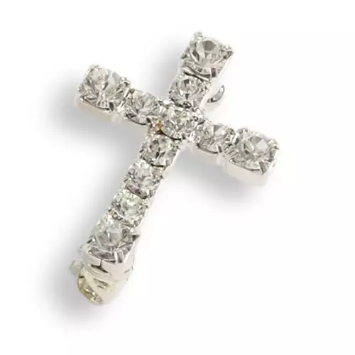 Swarovski Crystal Cross Brooch