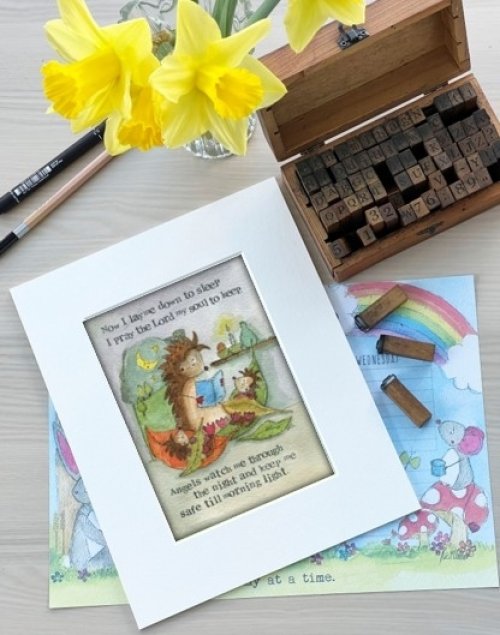 Nursery Print Child's Print A Bedtime Prayer Single print