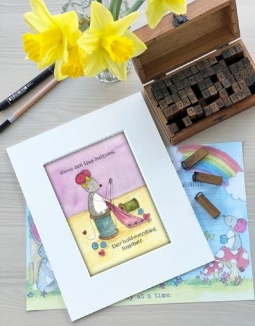 Mums are like buttons single print