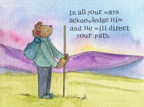 Encouragement Print In All Your Ways Single print