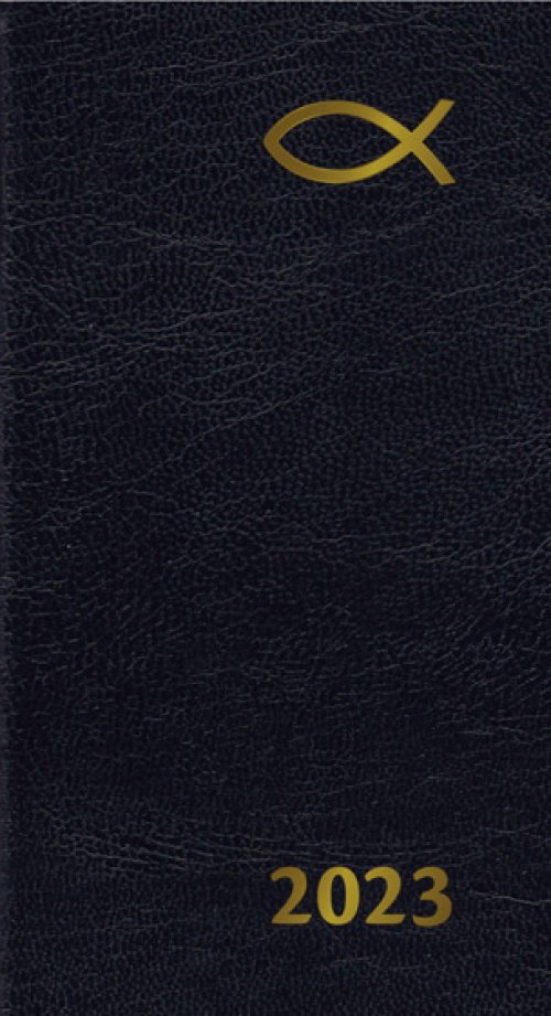 2023 Slim Diary 13 Month: Black