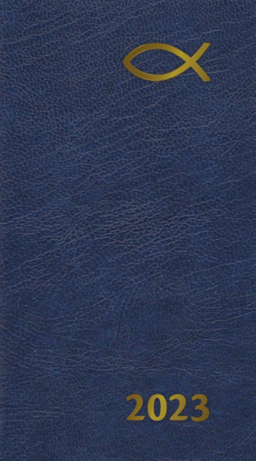 2023 Slim Diary 13 Month: Blue