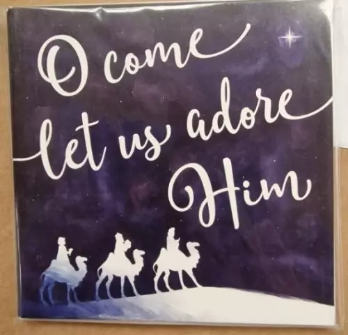 O Come Let Us Adore Him Pack of 10 Christmas Cards