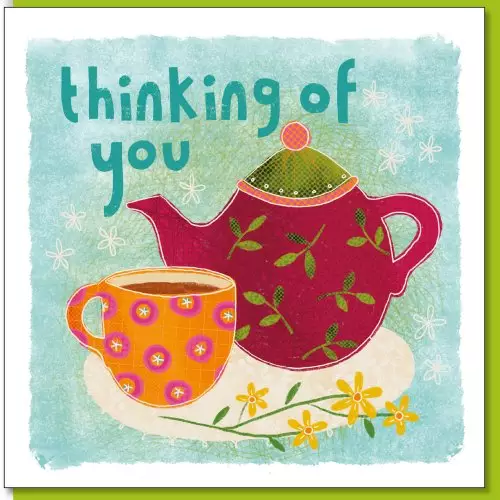 Thinking of you tea Greetings Card
