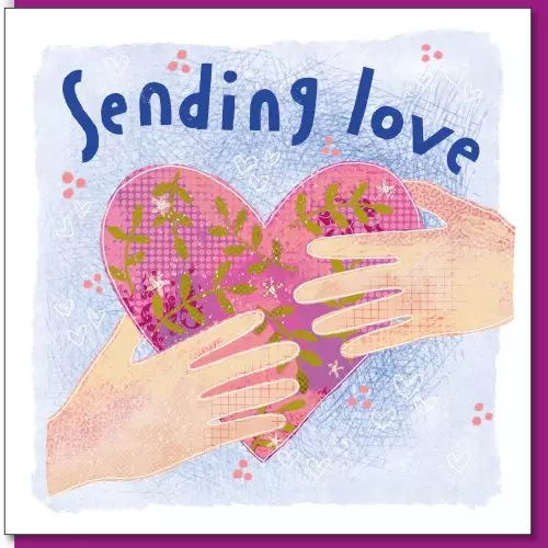 Sending love Greetings Card