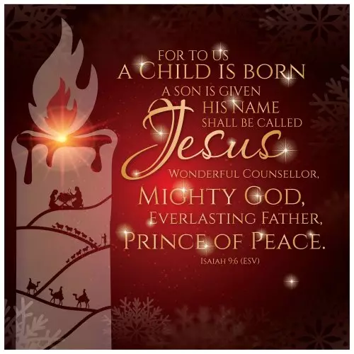 Jesus Luxury Christmas Card (Pack of 10)