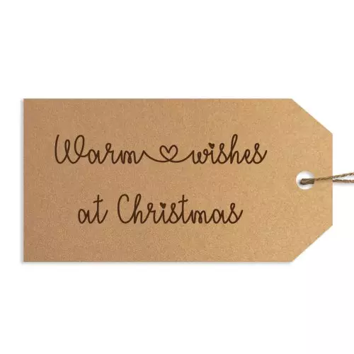 Warm wishes at Christmas Gift tags
