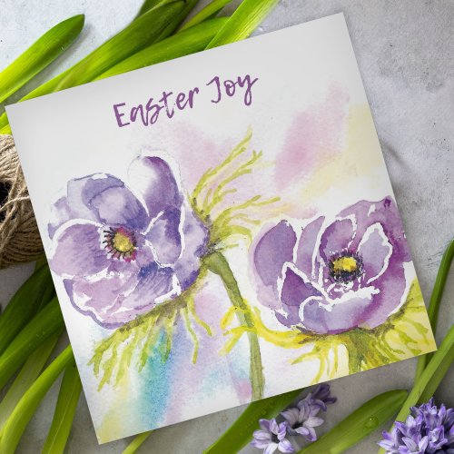 Easter Joy Flowers Easter Cards Pack of 5