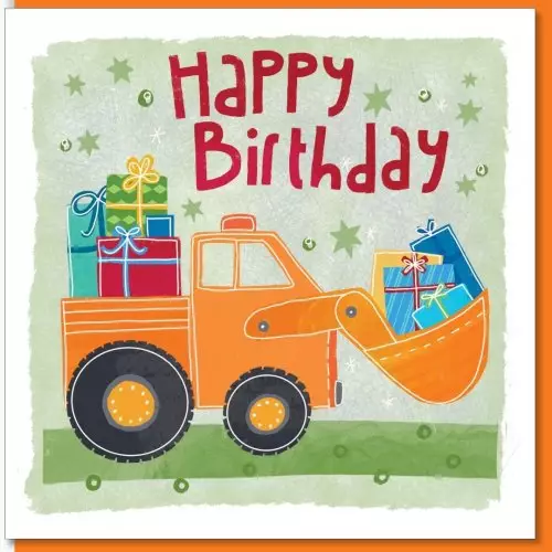 Birthday truck Greetings Card