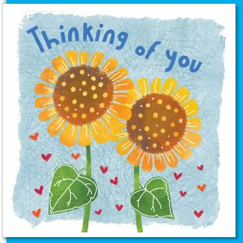 Thinking of you sunflowers Greetings Card
