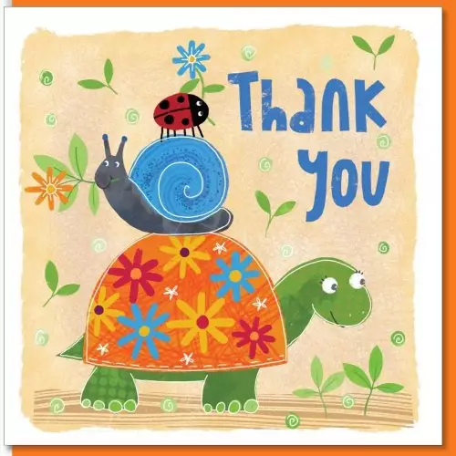 Tortoise thank you Greetings Card